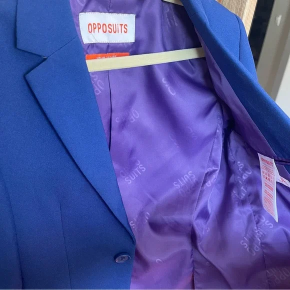 OppoSuits Boy’s Vibrant Blue Suit - Picture 4 of 15